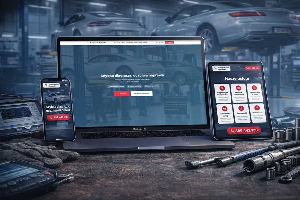 Strona internetowa dla firmy SSL, hosting i domena .pl w cenie SZYBKO!