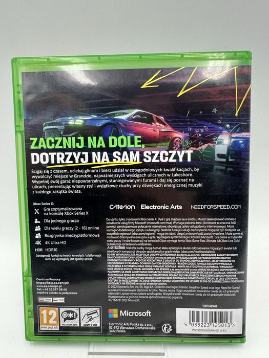 PL NFS Unbound Xbox Series X Gwarancja