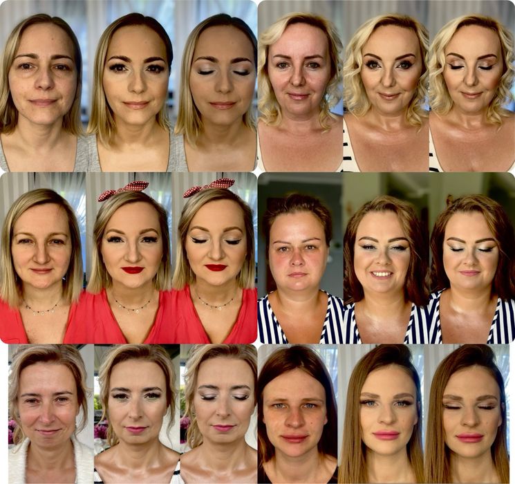 Makijaż 140 zl  okazjonalny okolicznosciowy henna pudrowa