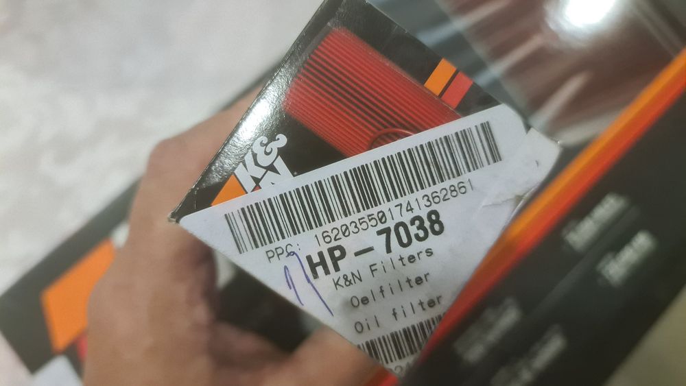 Filtros K&N NOVOS – Filtro de Ar (33-2888) + Filtro de Óleo (HP-7038)