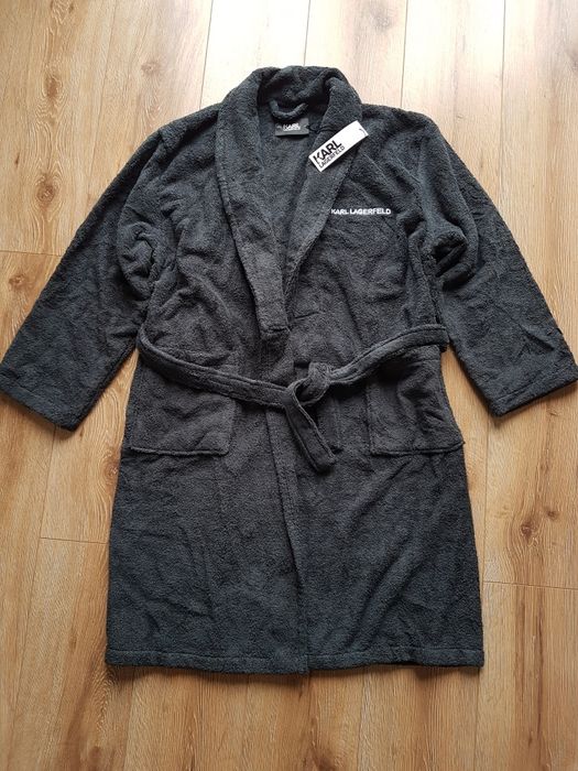 S / M Karl Lagerfeld szlafrok frotte 100% cotton made in Portugalia