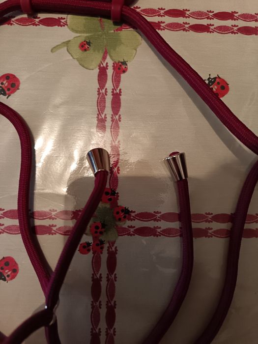 Capa iPhone 12 vermelho escuro com cordão  ( Portes grátis)