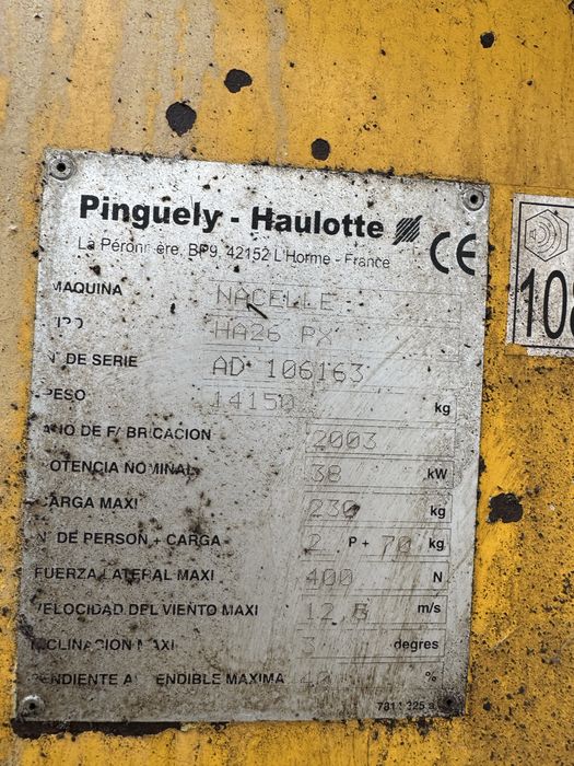 Plataforma articulada Diesel 26mts (usada)