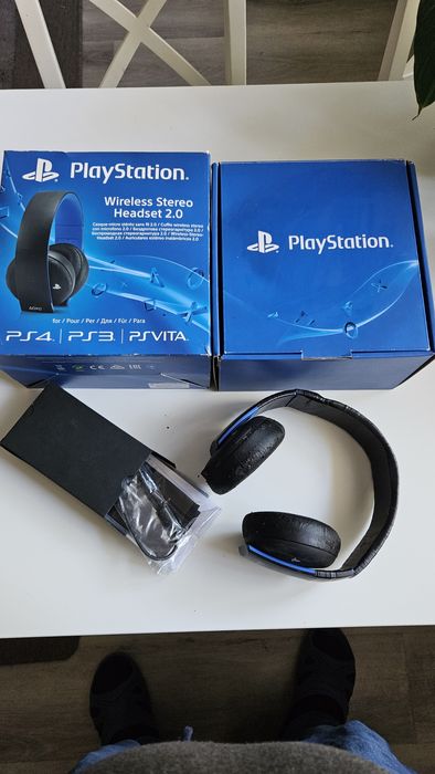 Kompletne pudełko po Sony PlayStation Wireless Headset 2.0