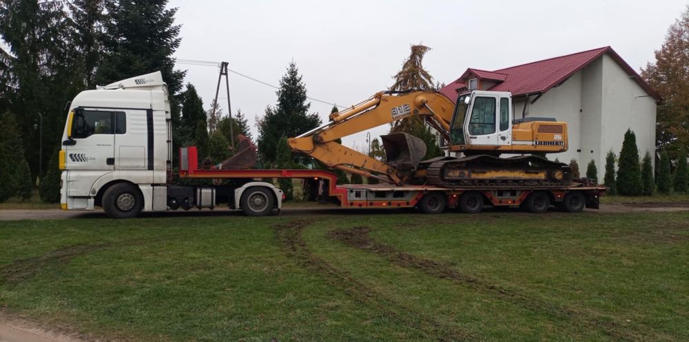 Pomoc drogowa transport niskopodwoziowy kombajnow