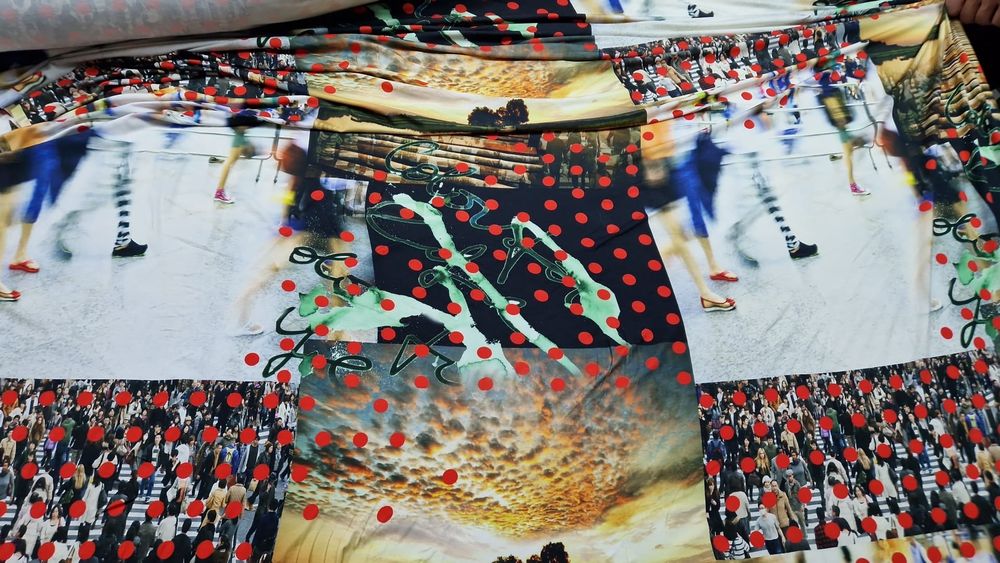 Dzianina wielokolorowa szer.160 cm.