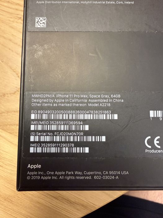 iPhone 11 Pro Max 64GB | Stan bdb | Komplet | Oryginalne pudełko + ładowarka