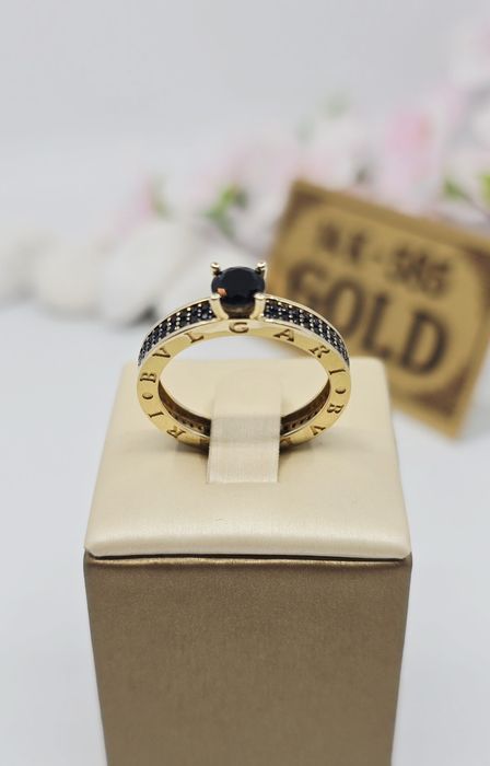 Złoty pierścionek próba 585 14k