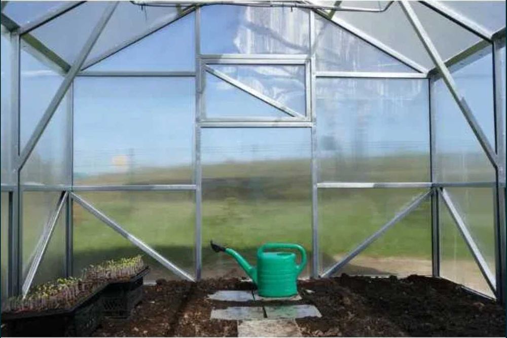 Szklarnia Domek 3x4 3x6 3x8 3x10 m Poliwęglan Profile Stalowe Ocynk