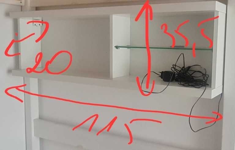 4-elementowy zestaw białych mebli firmy Bodzio