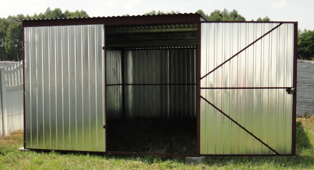 Garaż 3x5 blaszany ocynkowany wymiar idealny na samochód Promocja