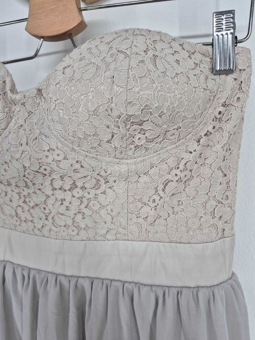 Sukienka rozkloszowana elegancka Bik Bok L 40 12 z koronką