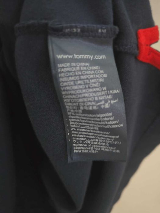 Granatowa koszulka polo Tommy Jeans XL Slim Fit stan bdb!