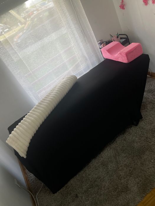 Maca de Estética Dobrável – Ideal para Estética, Depilação e Pestanas