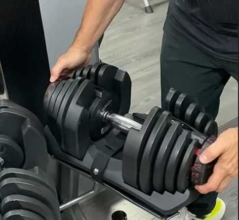 регулируемая гантеля 5 - 40 кг + подставка 17 уровней гантелі гантель