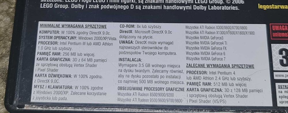 Lego Star Wars II The Original TRILOGY / PC / PL / 2/6