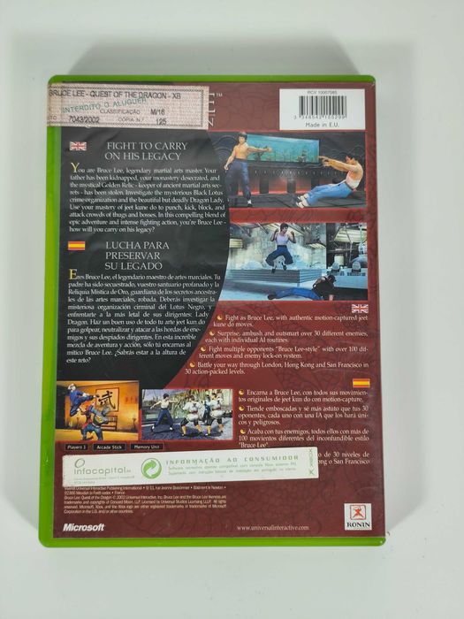 Bruce Lee - Quest Of The Dragon - Xbox Classic