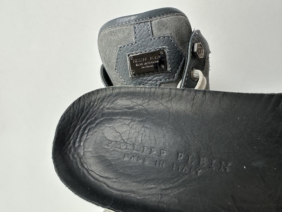 Високі кросівки philipp plein skulls sneakers grey
