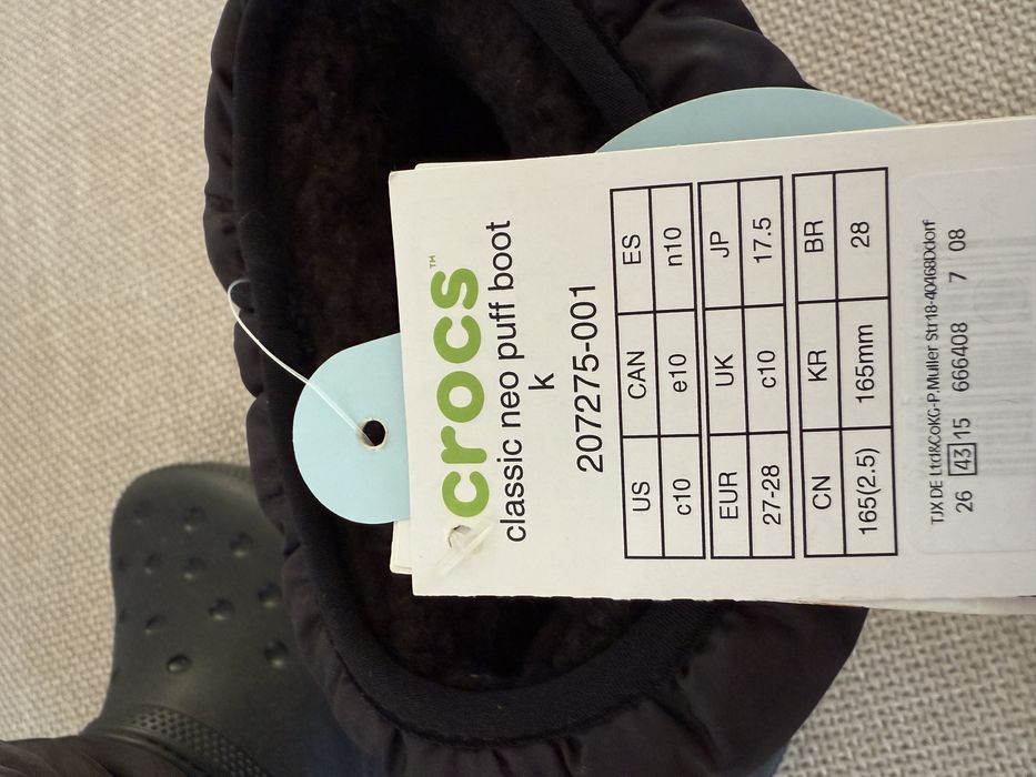 Zimowe śniegowce Crocs