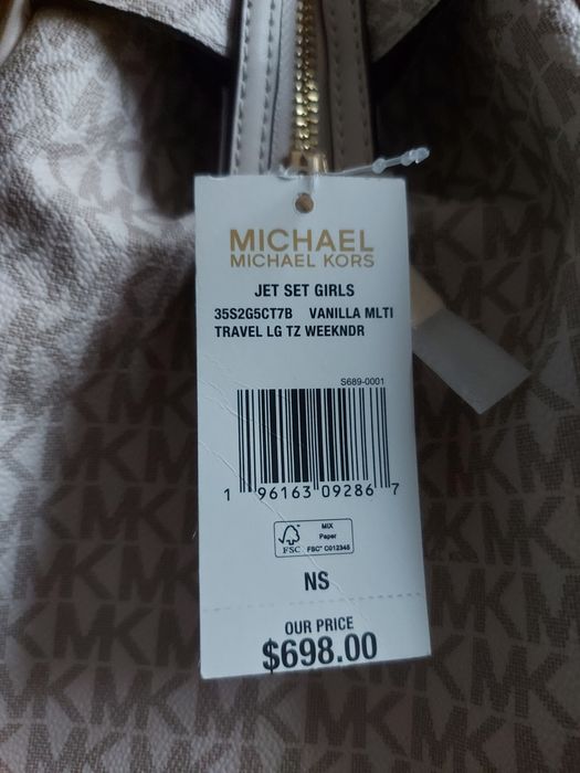 Дорожная сумка Michael Kors Jet Set Travel Paris Girls Large Weekender