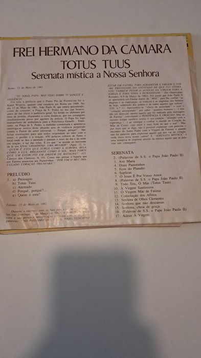vinil FREI HERMANO DA CAMARA -Serenata Mística a Nossa Senhora