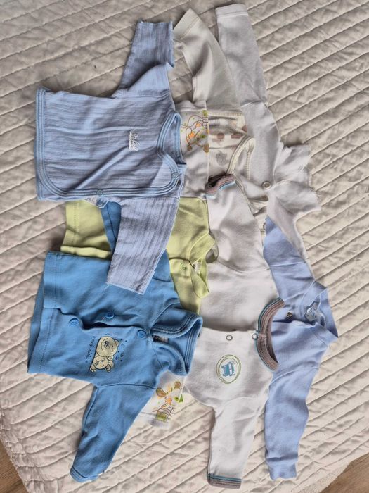 Ubranka niemowlęce chłopięce 50 56 MIX Mega XXL