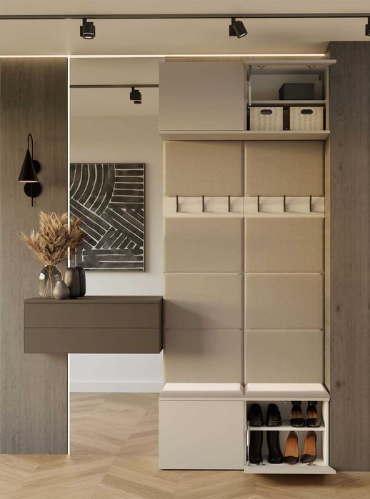 WIESZAK Podwójny HAGA II 2W Szafka Do Przedpokoju 238x100x35cm KASZMIR