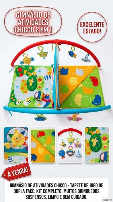 Chicco Baby Parque 3D –praticamente novo- Tapete de Atividades