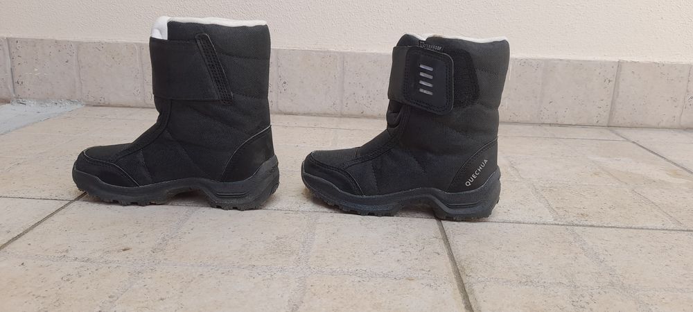 Botas Quentes Impermeáveis Criança SH100 Tira Autoaderente