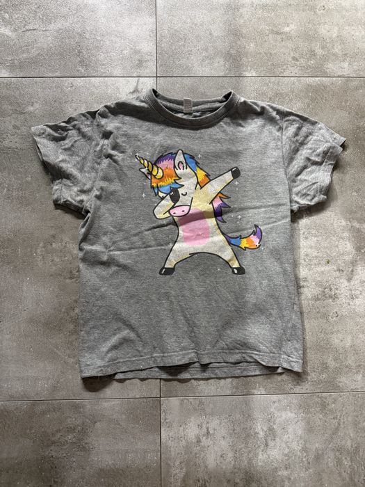 Gray T-shirt z jednorożcem Pampling Unicorn cotton 36