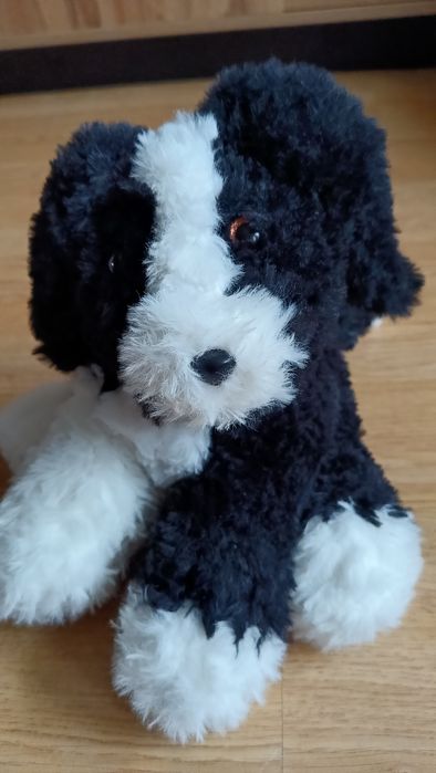 Maskotka ręcznie robiona border collie handmade