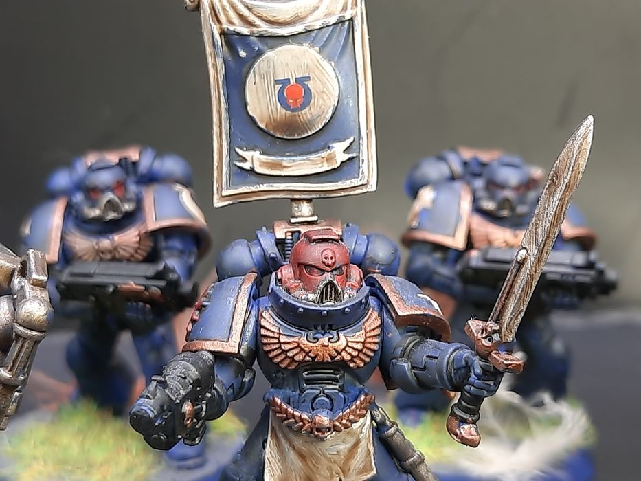 Warhammer 40000 k Ultramarines Pomalowana Armia  Space Marines