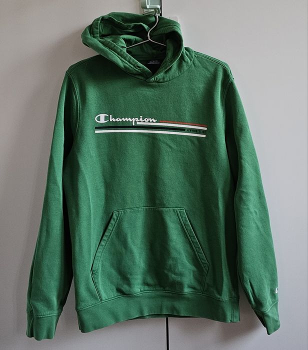 Champion męska bluza z kapturem M zielona hoodie
