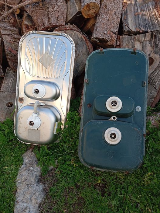 Lava louça são dois um em inox e outro em fibra