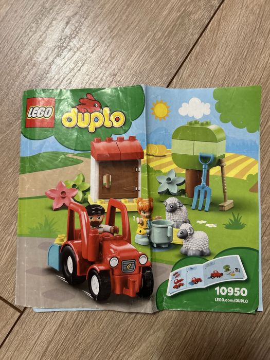 lego duplo traktor i zwierzęta gospodarskie 10950