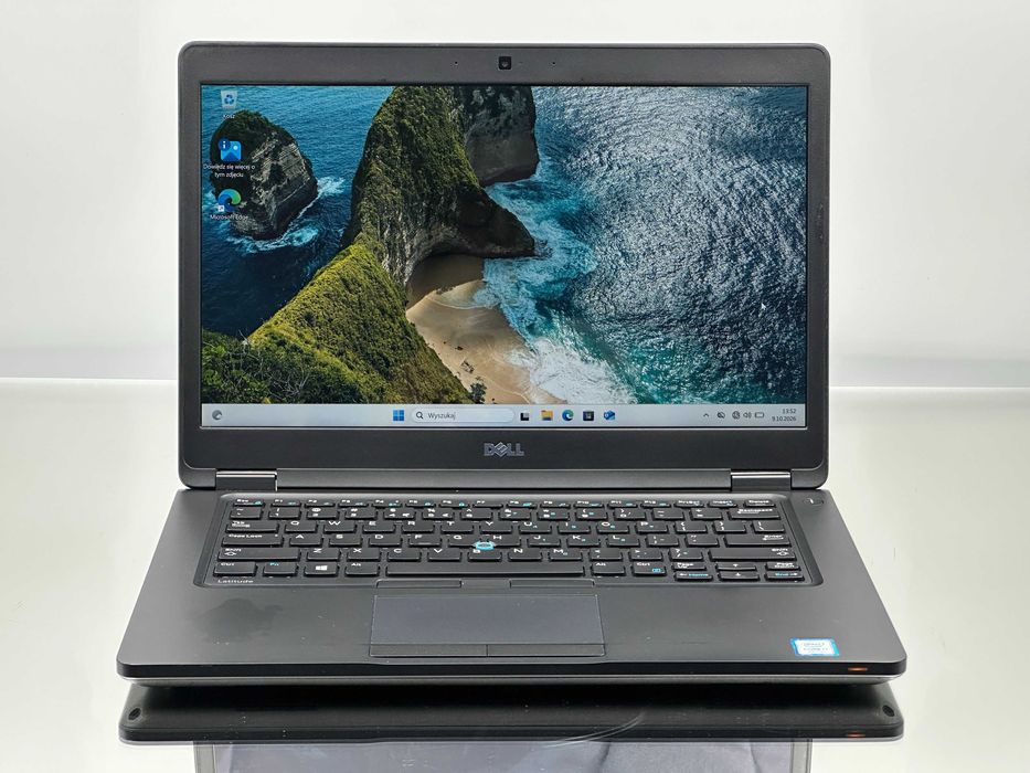 Poleasingowy Dell Latitude 5480 Dotyk 14 cali FHD Intel Core i7-7820HQ 8 GB RAM 512 GB Dysk SSD PL klaw + zasilacz Windows 11 Pro