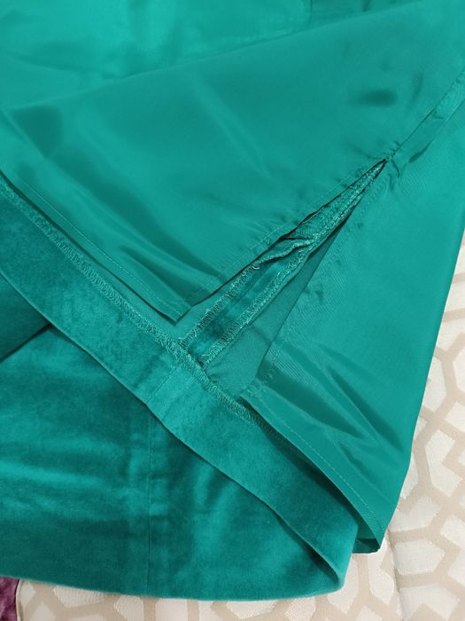 Minisaia verde veludo tamanho 38