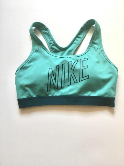 Markowy Biustonosz Sportowy Nike Dri-FIT – Turkusowy, Roz. S