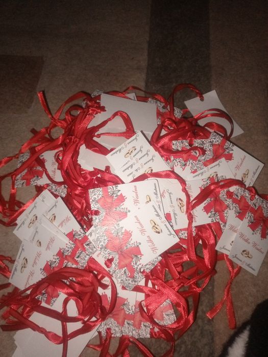 Zawieszki na wódkę weselną