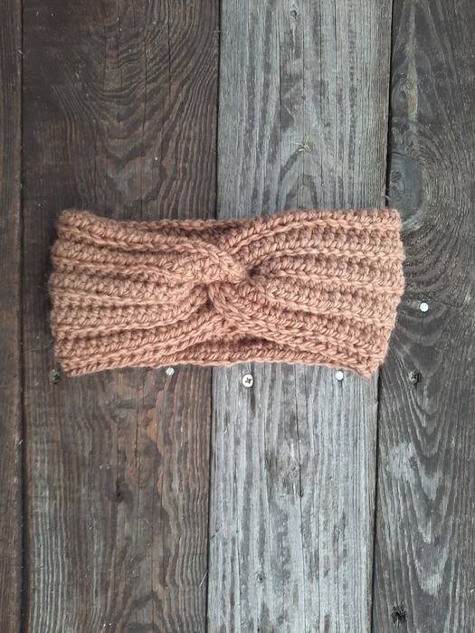 Opaska wełniana, alpaka, handmade