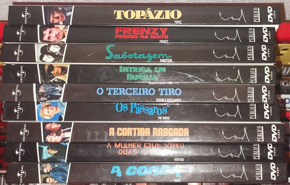 DVD's com livro Alfred Hitchcock