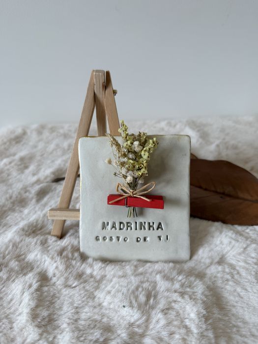 Tela decorativa em ceramica dia das madrinhas
