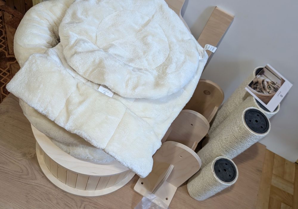 Natural Paradise Magnolia Drapak dla Kota Ścienny 200cm DUŻY SOLIDNY