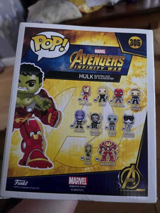 Figurka Funko Pop Avengers Infinity War Hulk Busting Out of Hulkbuster 306