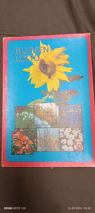 Ретро настільна гра Квіткове Лото (Blumen-Lotto) ГДР Spika / VEB Plasticart