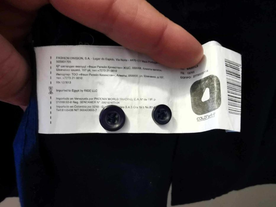 Camisa azul para homem