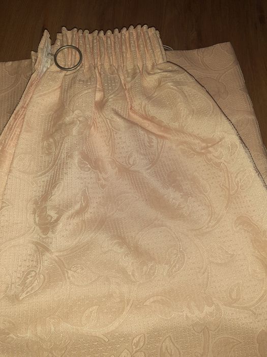 Conjunto de 2 cortinados amarelo damasco