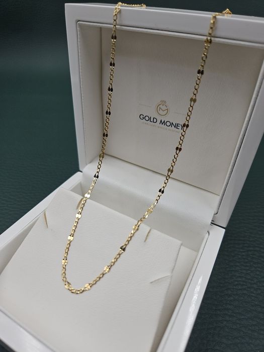 Złoty łańcuszek diamentowany 585 GOLD MONEY