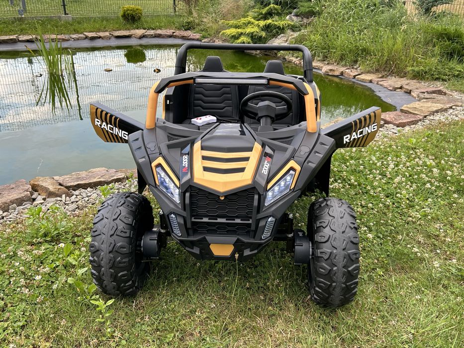 Ogromny Buggy Auto na akumulator dla 2 dzieci 4X200W 24V 14Ah Złoty