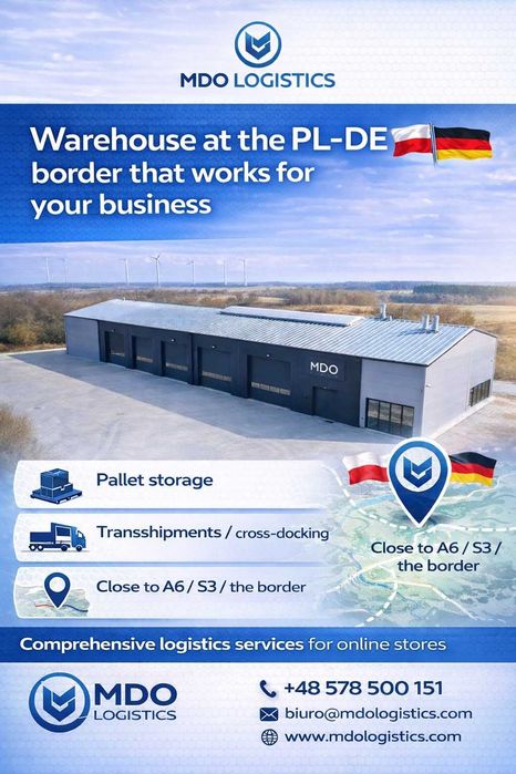 MDO Logistics Rosówek PL/DE- Crossdocking, Magazynowanie, Fullfilment